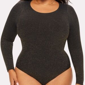 NEW WITH TAG - shimmery longsleeve bodysuit
